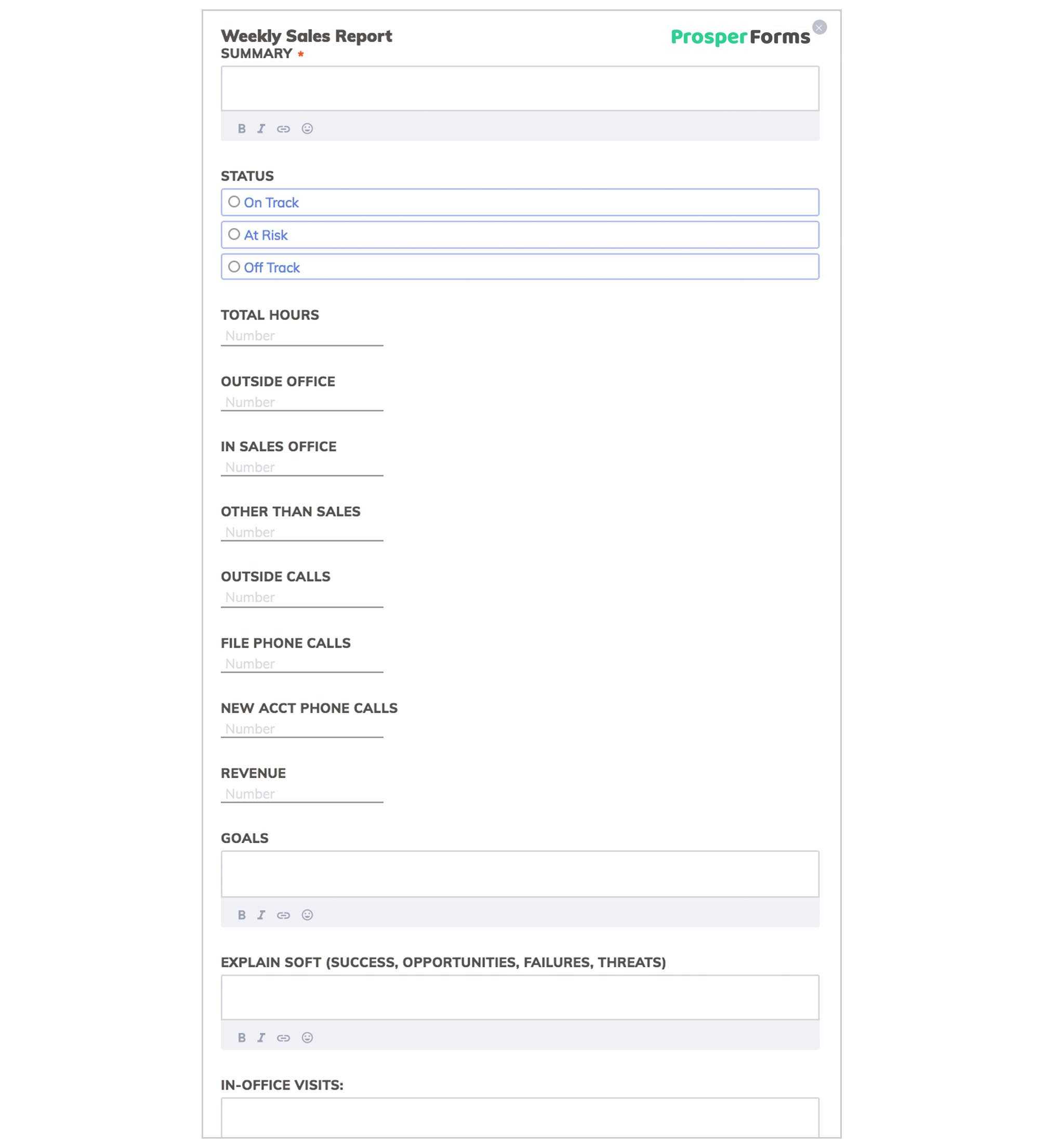 10 Outstanding Templates Of Weekly Reports | Free Download In Customer Visit Report Template Free Download