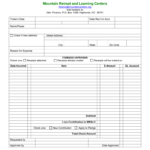 101 Sample Word Expense Reimbursement Form Intended For Reimbursement Form Template Word