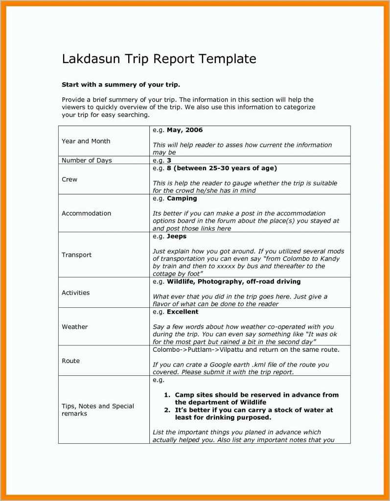 13 + Business Trip Report Examples - Pdf, Word, Apple Pages Throughout Sales Trip Report Template Word