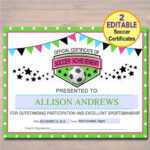 13+ Soccer Award Certificate Examples – Pdf, Psd, Ai Pertaining To Soccer Certificate Templates For Word