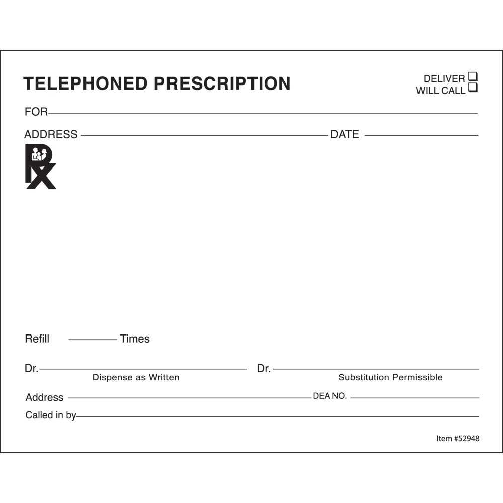 14+ Prescription Templates – Doctor – Pharmacy – Medical Within Blank Prescription Pad Template