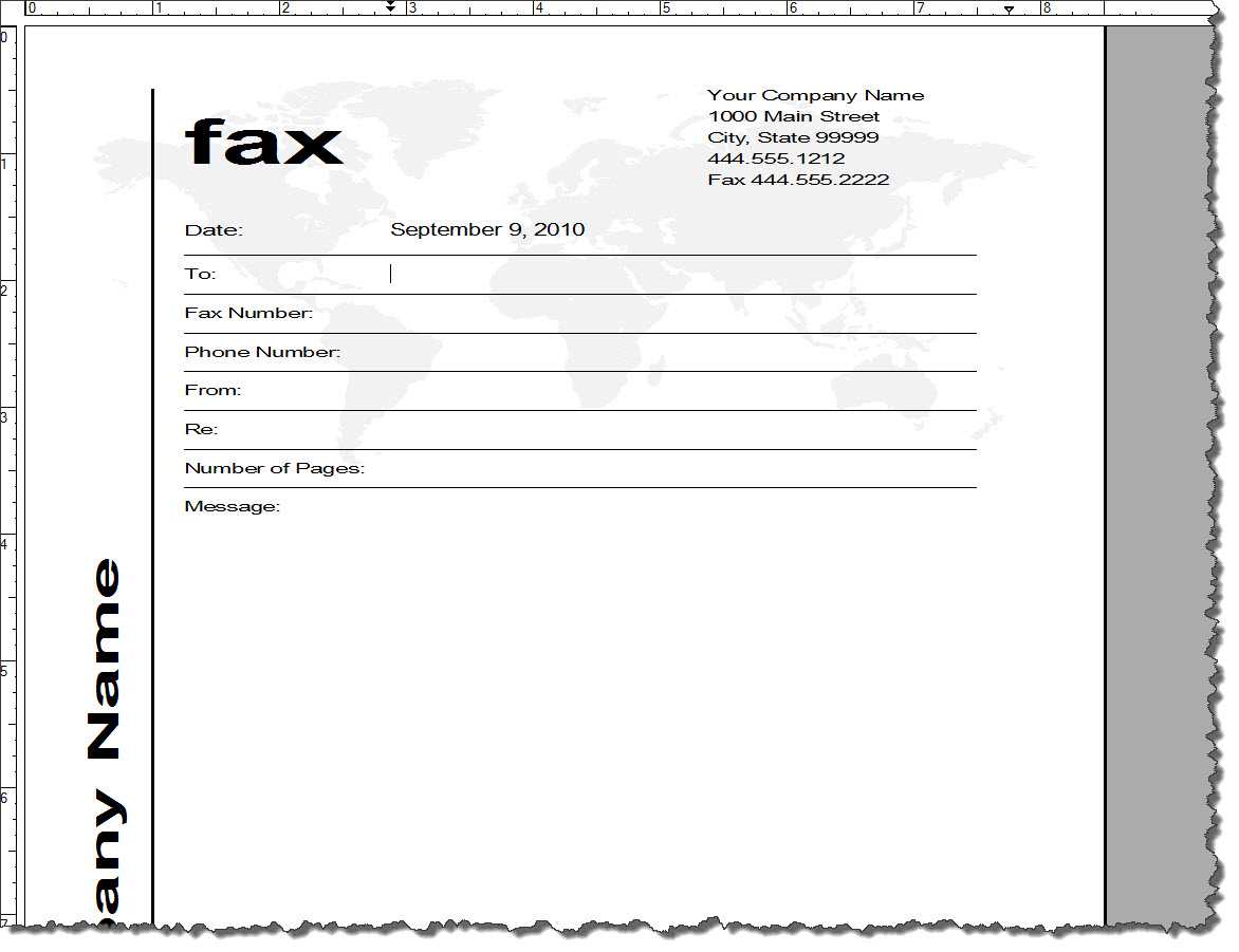 15 Cover Page Template Word 2010 Images – Cover Page Pertaining To Fax Template Word 2010