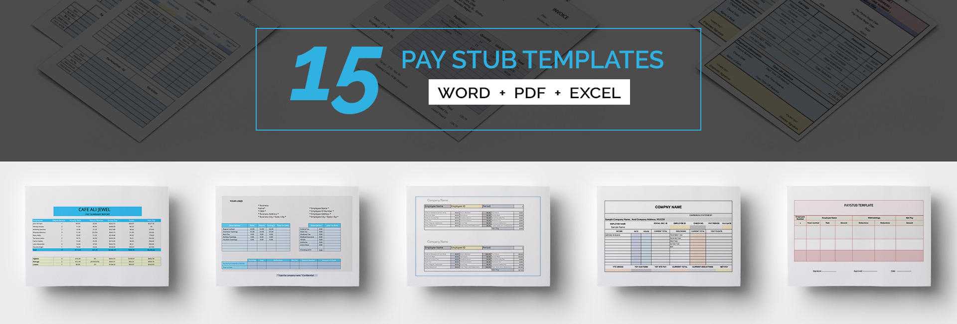 15+ Free Pay Stub Templates – Corporate, Employee, Company Pertaining To Free Pay Stub Template Word