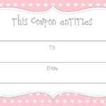 15 Sets Of Free Printable Love Coupons And Templates Inside Coupon Book Template Word