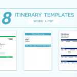 16+ Free Itinerary Templates – Travel, Wedding, Vacation Within Blank Trip Itinerary Template