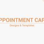 17+ Appointment Card Designs & Templates In Indesign, Psd In Appointment Card Template Word