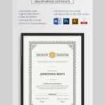 20 Best Free Microsoft Word Certificate Templates (Downloads Pertaining To Blank Award Certificate Templates Word