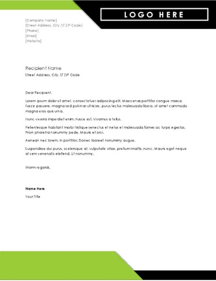 20 Best Free Microsoft Word Corporate Letterhead Templates Inside Header Templates For Word