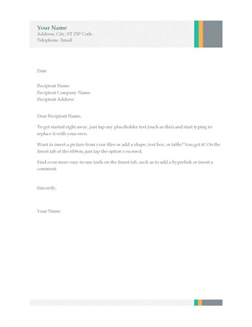 20 Best Free Microsoft Word Corporate Letterhead Templates Inside Microsoft Word Business Letter Template