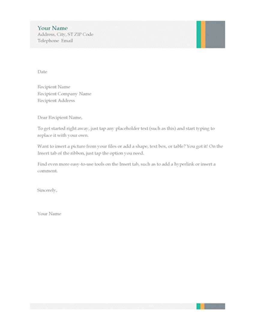20 Best Free Microsoft Word Corporate Letterhead Templates Within Headed Letter Template Word