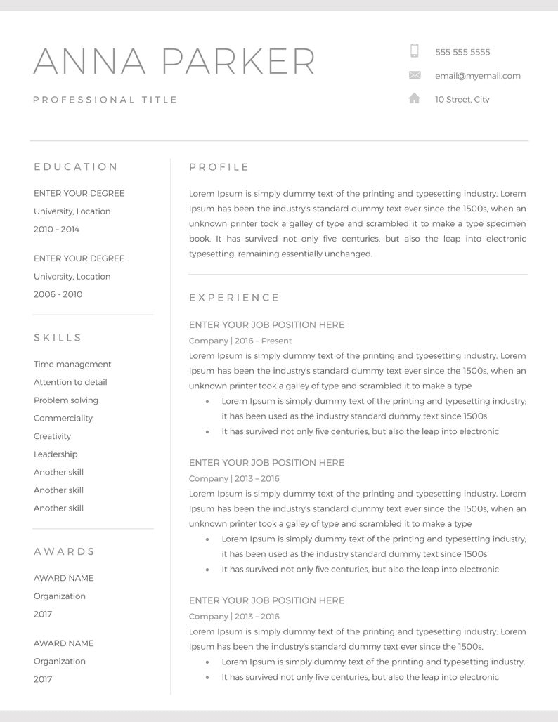20+ Free And Premium Word Resume Templates [Download] Intended For How To Find A Resume Template On Word