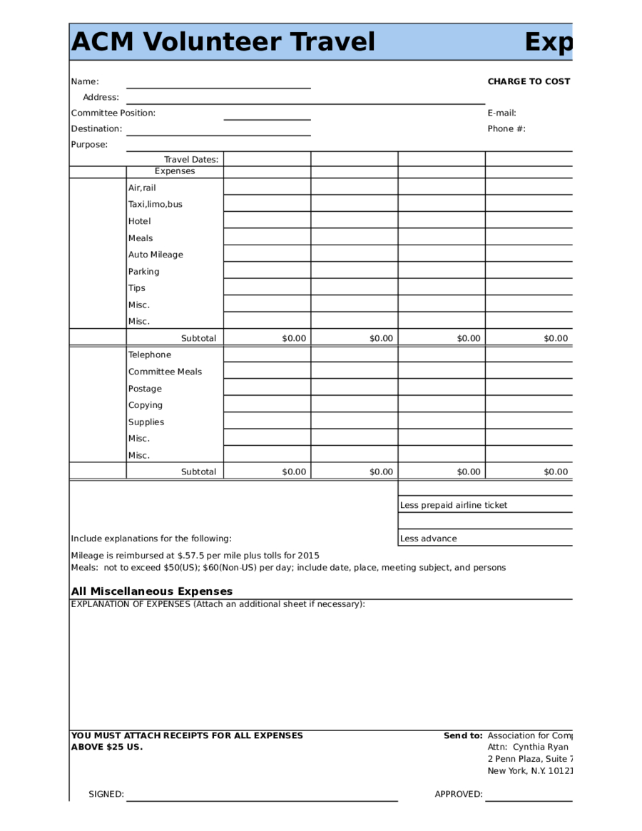 2020 Expense Report Form – Fillable, Printable Pdf & Forms With Air Balance Report Template