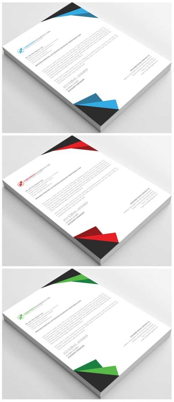 25+ Free Letterhead Design Templates (Psd & Word Doc) With Word Stationery Template Free