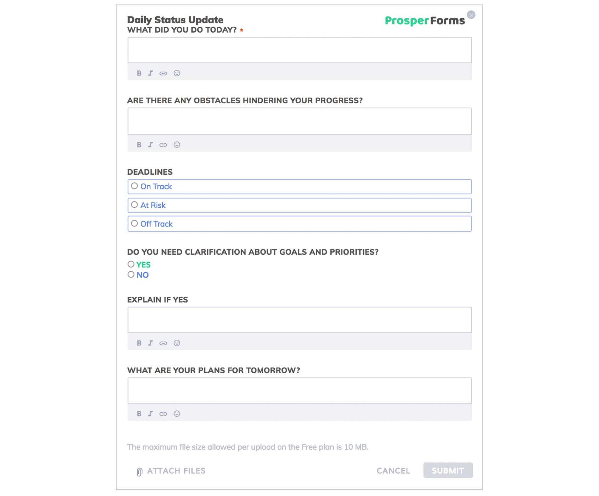 3 Best Examples: Daily Report Template | Free Templates Download Regarding Daily Project Status Report Template