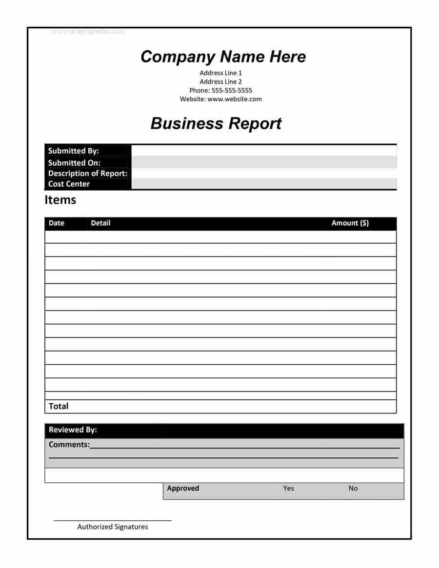 30+ Business Report Templates & Format Examples ᐅ Templatelab Inside Simple Business Report Template