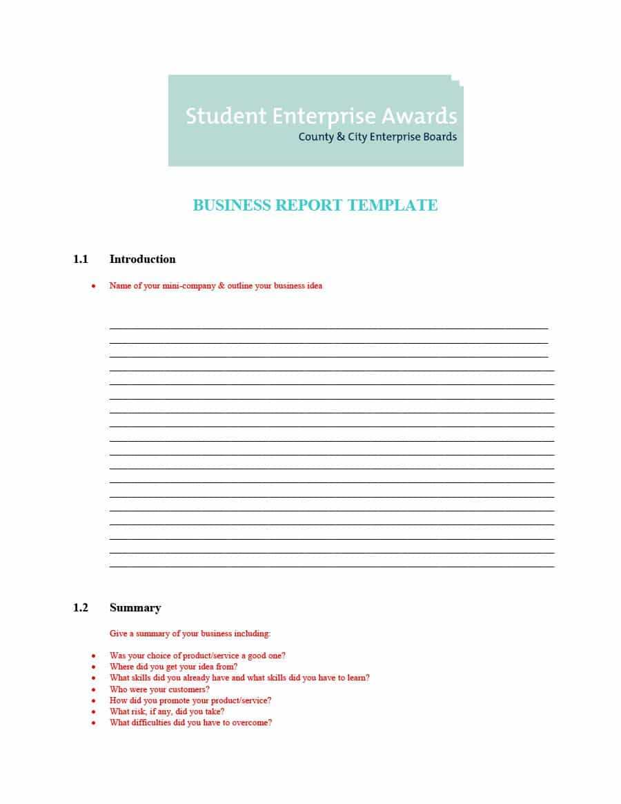30+ Business Report Templates & Format Examples ᐅ Templatelab Intended For Company Report Format Template