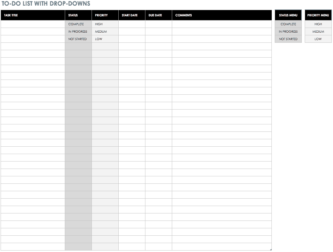 30+ Free Task And Checklist Templates | Smartsheet Intended For Daily Task List Template Word