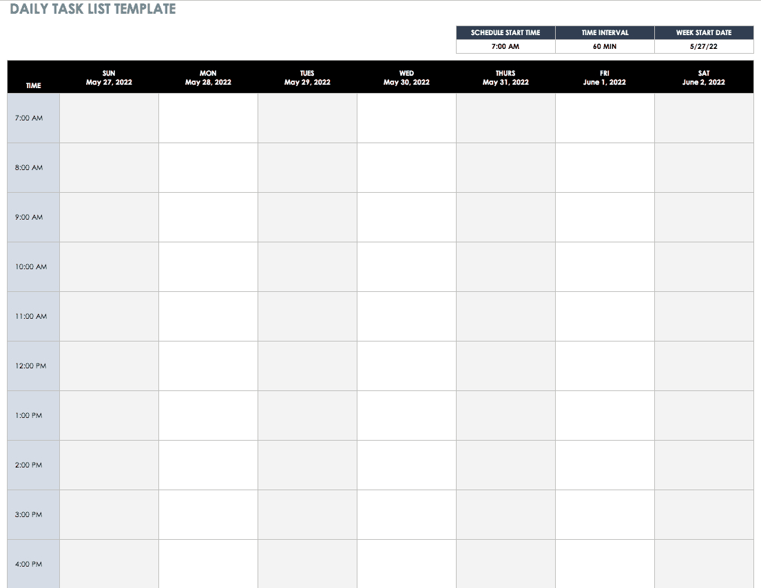 30+ Free Task And Checklist Templates | Smartsheet With Daily Task List Template Word