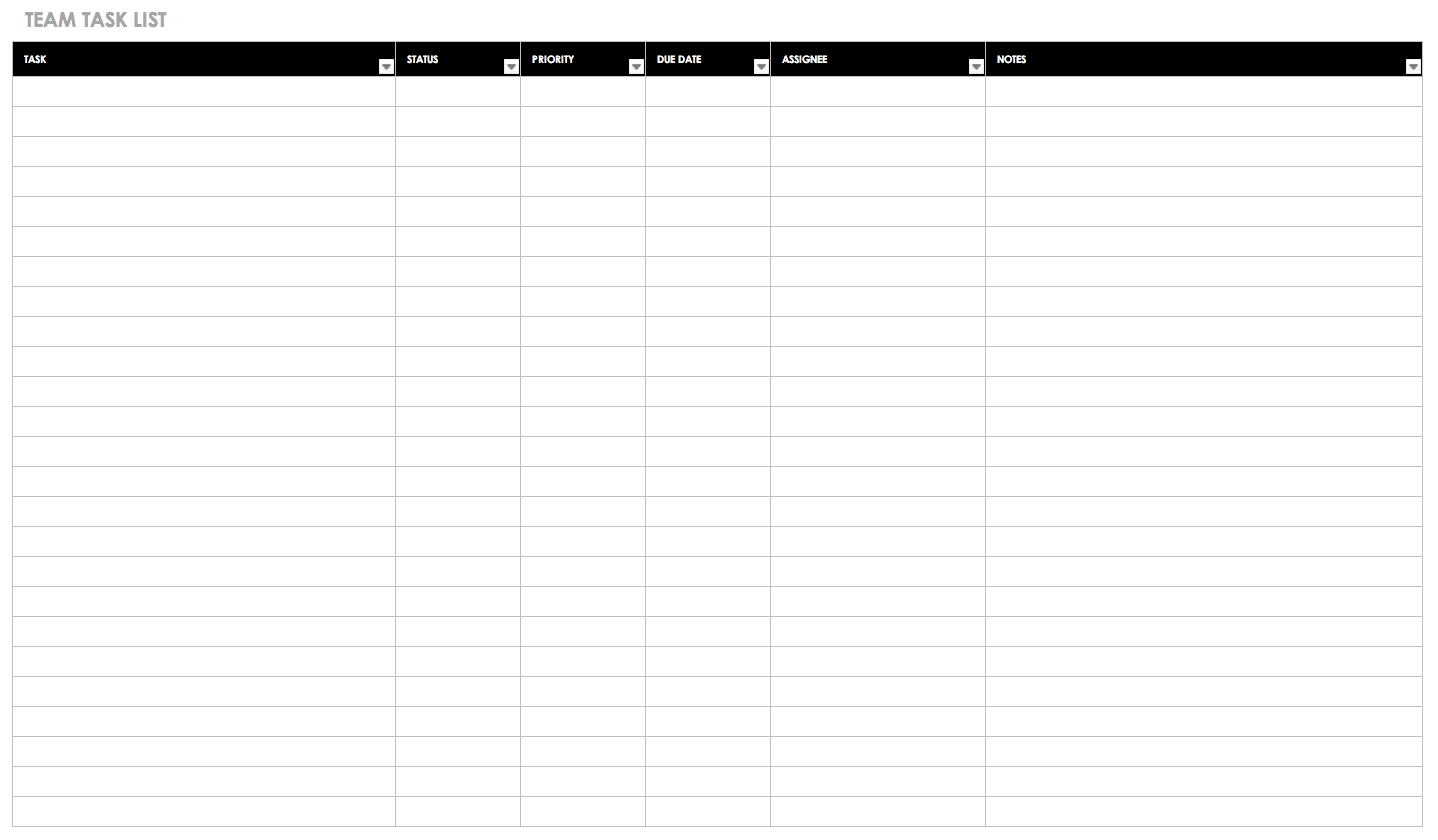 30+ Free Task And Checklist Templates | Smartsheet Within Daily Task List Template Word