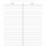 30 Printable T Chart Templates & Examples – Template Archive Within Blank Table Of Contents Template Pdf