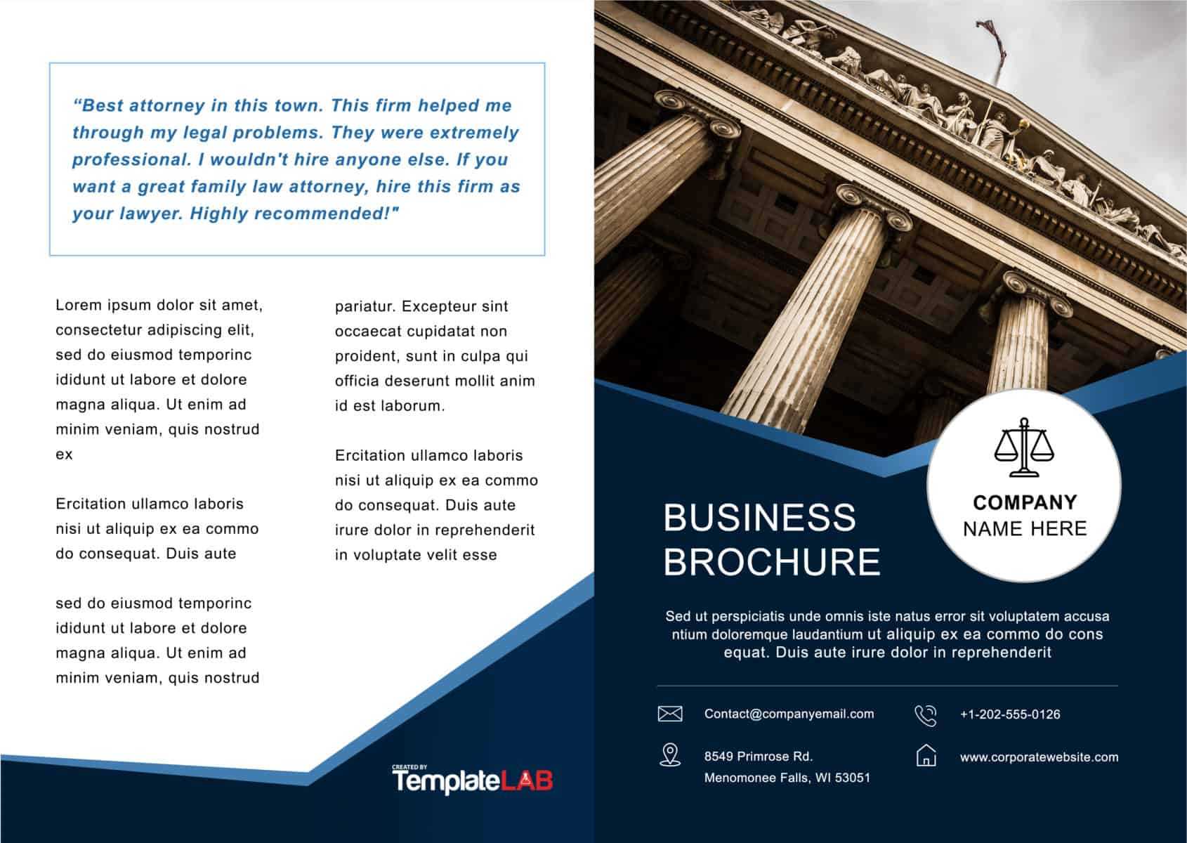 33 Free Brochure Templates (Word + Pdf) ᐅ Templatelab With Free Business Flyer Templates For Microsoft Word