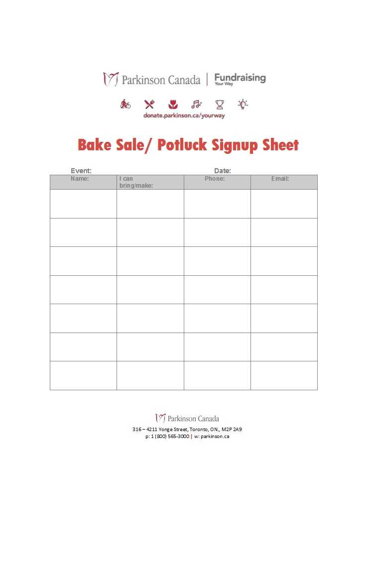38 Best Potluck Sign Up Sheets (For Any Occasion) ᐅ Templatelab With Regard To Free Sign Up Sheet Template Word