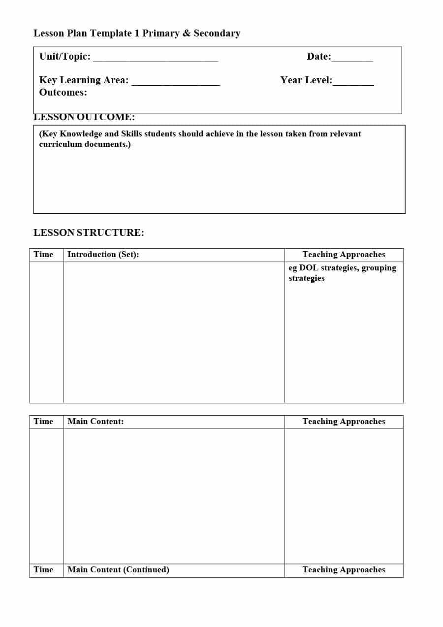 39 Best Unit Plan Templates [Word, Pdf] ᐅ Templatelab With Blank Curriculum Map Template