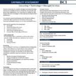 39 Effective Capability Statement Templates (+ Examples) ᐅ within Capability Statement Template Word