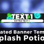 3D Advanced Minecraft Server Banner Template (Gif) – "splash Potion" Throughout Minecraft Server Banner Template