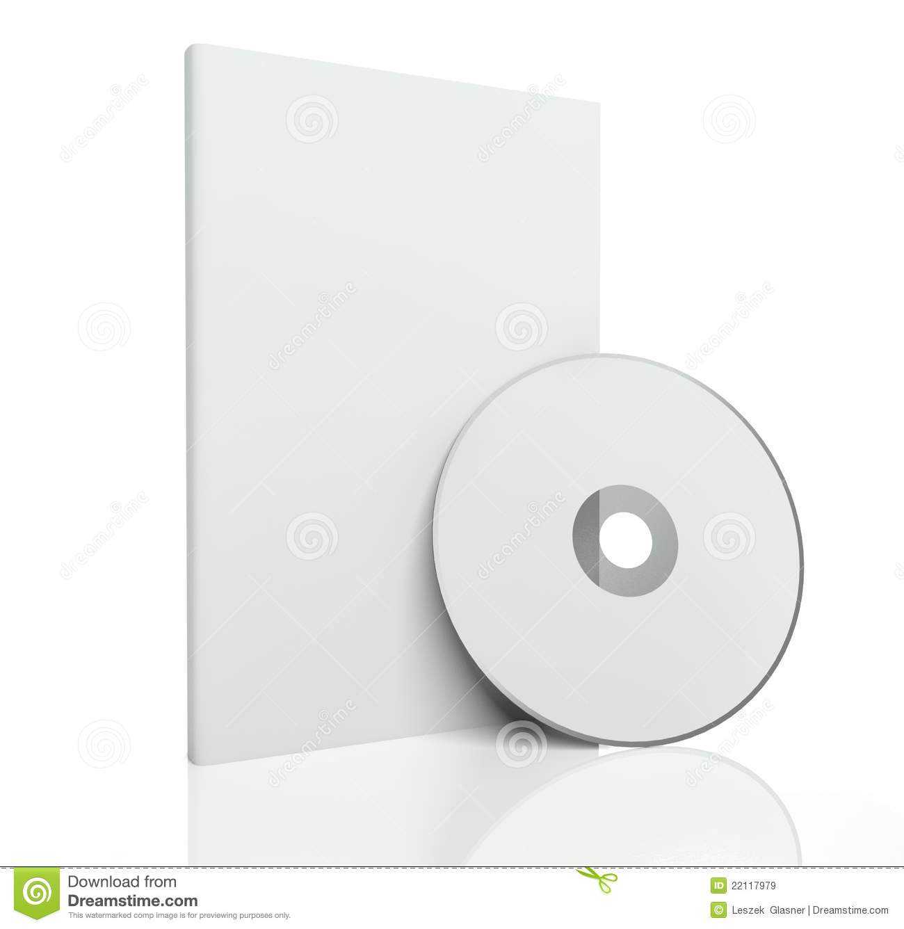 3D Blank Box And Cd Or Dvd Disk Stock Illustration Intended For Blank Cd Template Word