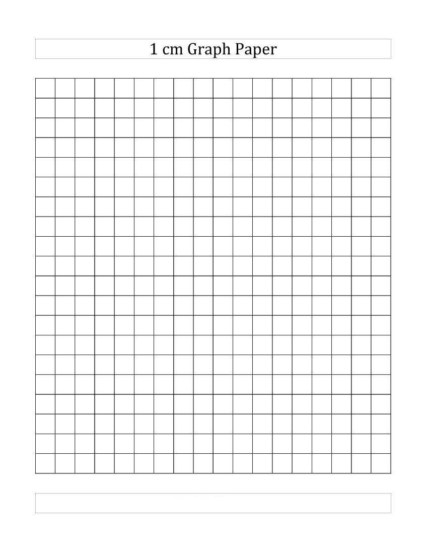 4+ Free Printable 1 (Cm) Centimeter Graph Paper | 1 Cm Grid With 1 Cm Graph Paper Template Word