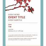 40+ Free Event Program Templates / Designs – Template Archive Within Free Event Program Templates Word