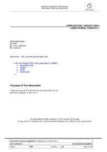 40 Free Instruction Manual Templates [Operation / User Manual] for Instruction Sheet Template Word
