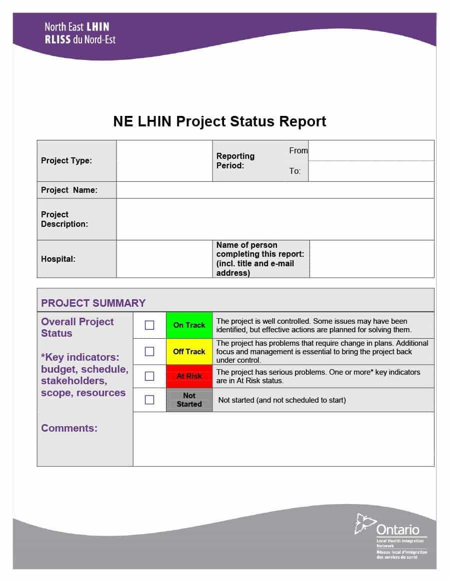 40+ Project Status Report Templates [Word, Excel, Ppt] ᐅ For Progress Report Template For Construction Project