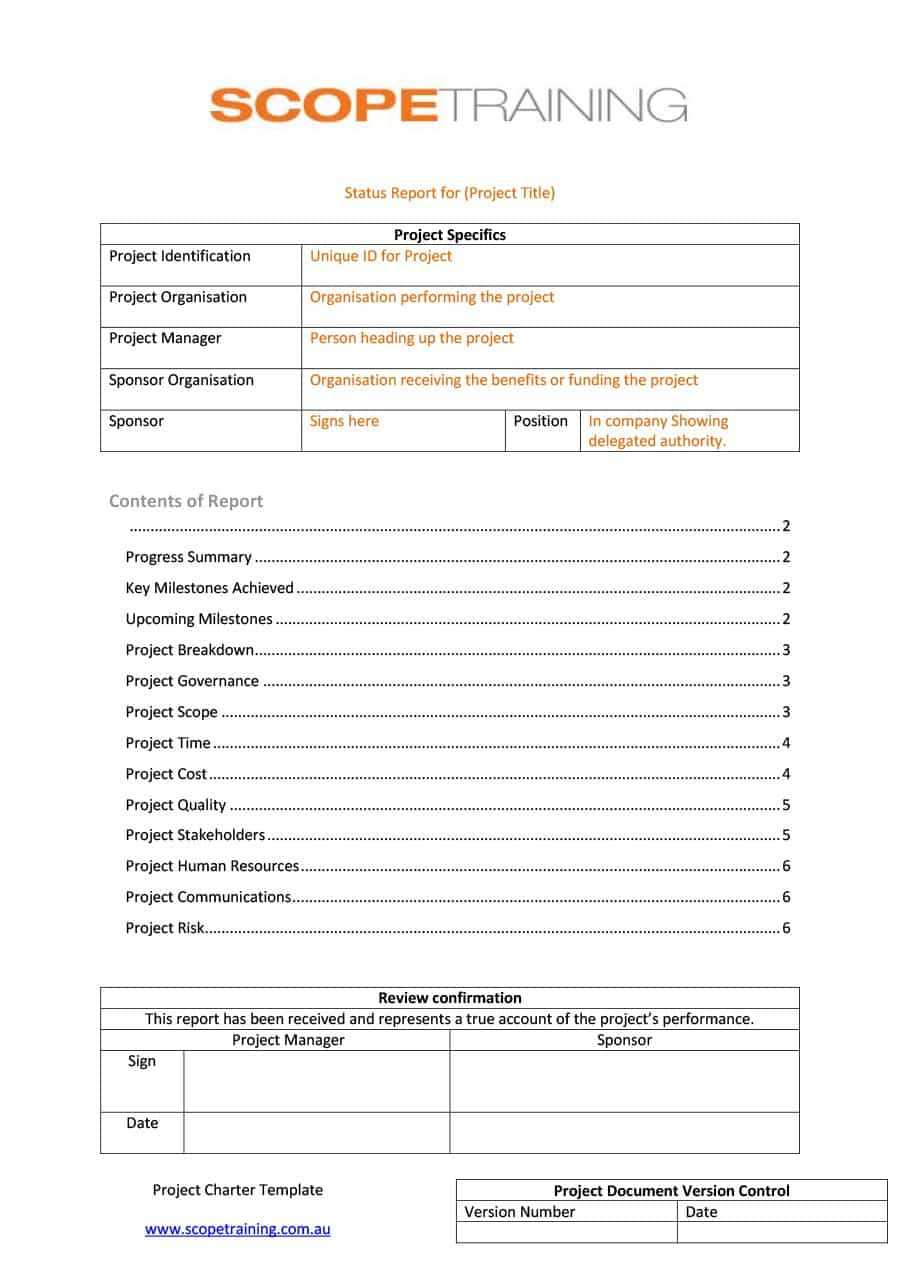 40+ Project Status Report Templates [Word, Excel, Ppt] ᐅ In Daily Project Status Report Template
