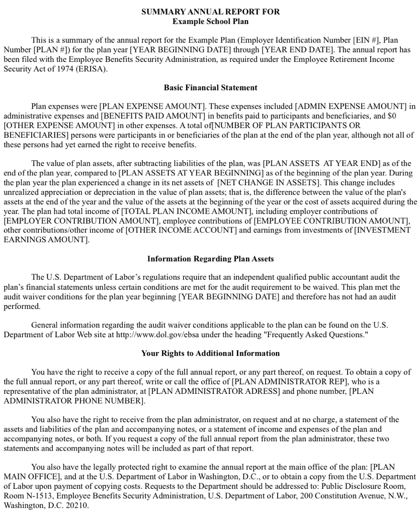 401K Summary Annual Report: Everything You Need To Know Inside Summary Annual Report Template