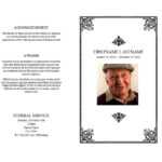 47 Free Funeral Program Templates (In Word Format) ᐅ For Free Obituary Template For Microsoft Word