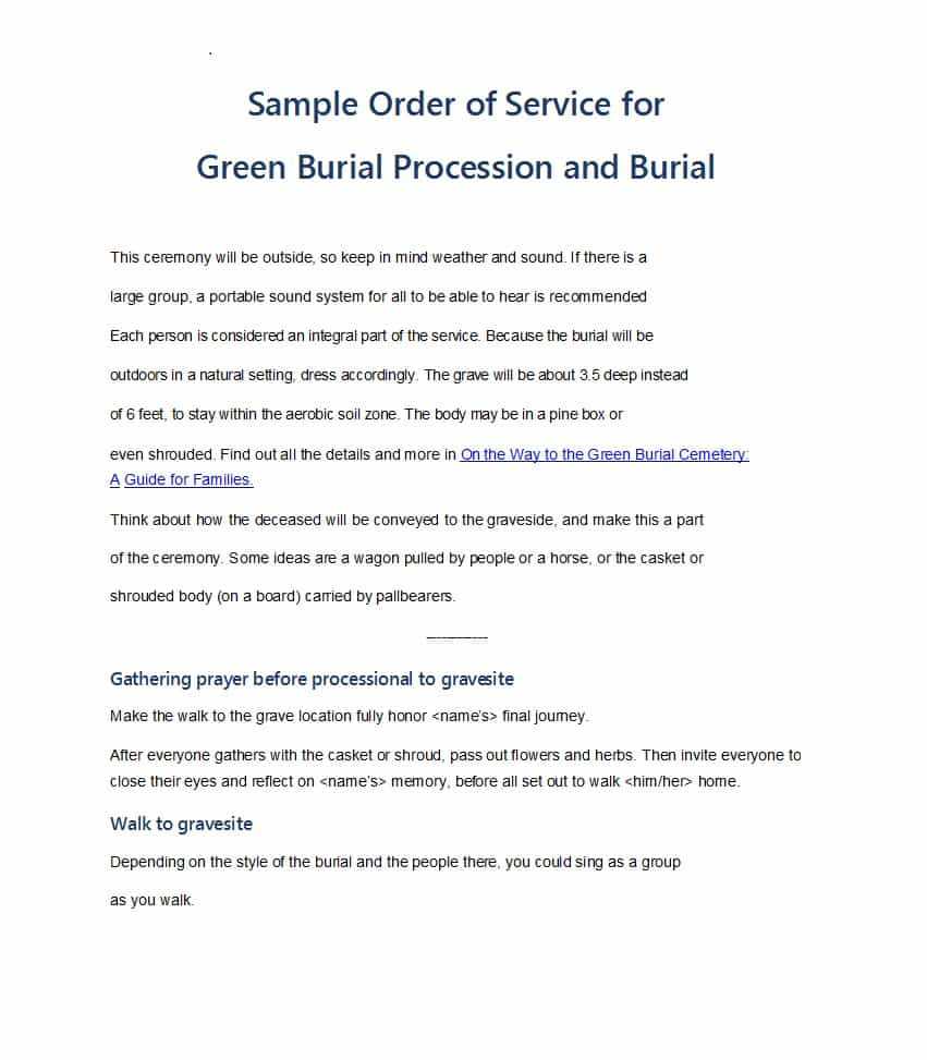 47 Free Funeral Program Templates (In Word Format) ᐅ In Obituary Template Word Document