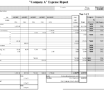 5 New Excel Report Templates | Excel Templates With Company Expense Report Template