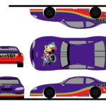 5 Steps To Create A Paint Scheme Mockup | The Colors Of The Race Throughout Blank Race Car Templates