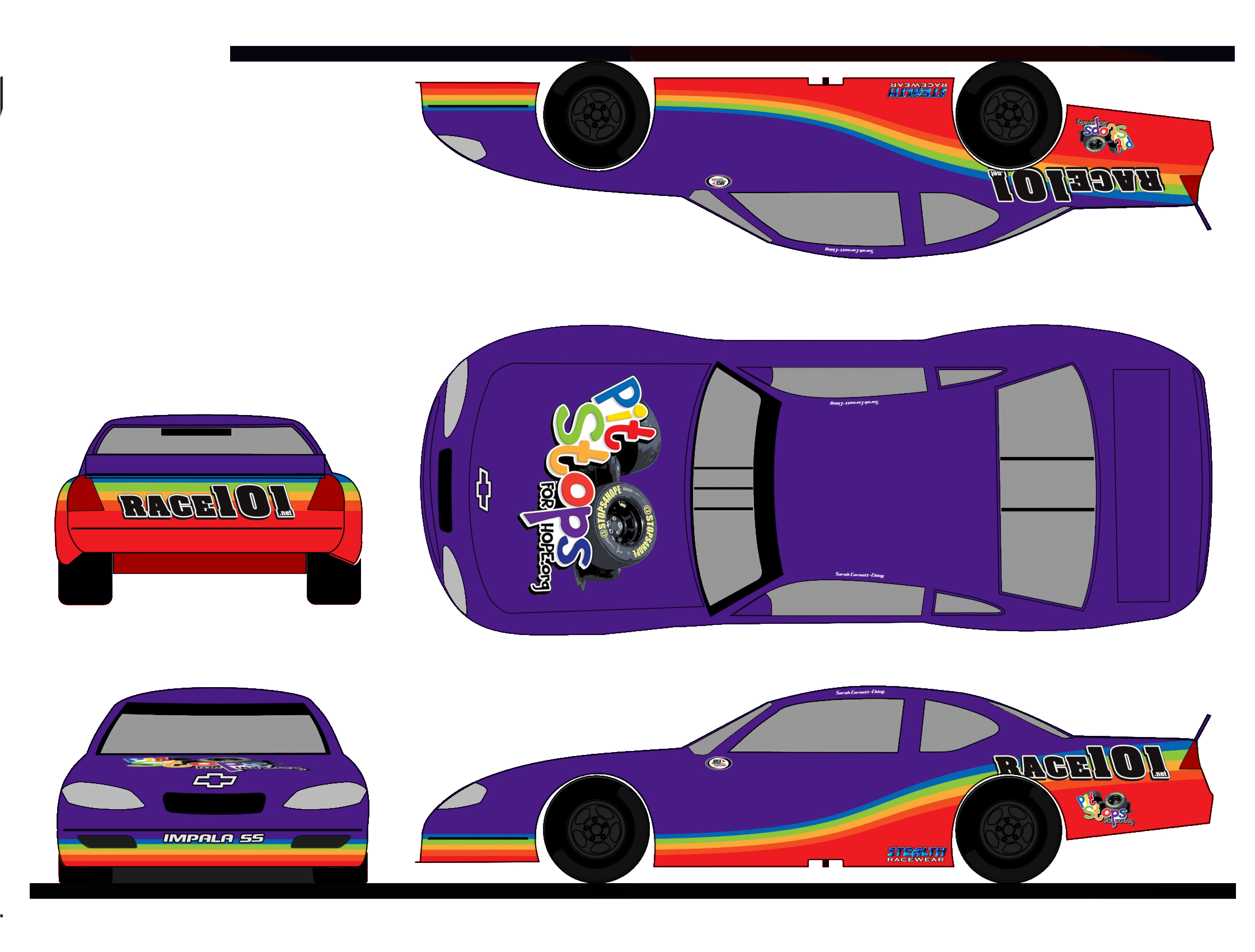 5 Steps To Create A Paint Scheme Mockup | The Colors Of The Race Throughout Blank Race Car Templates