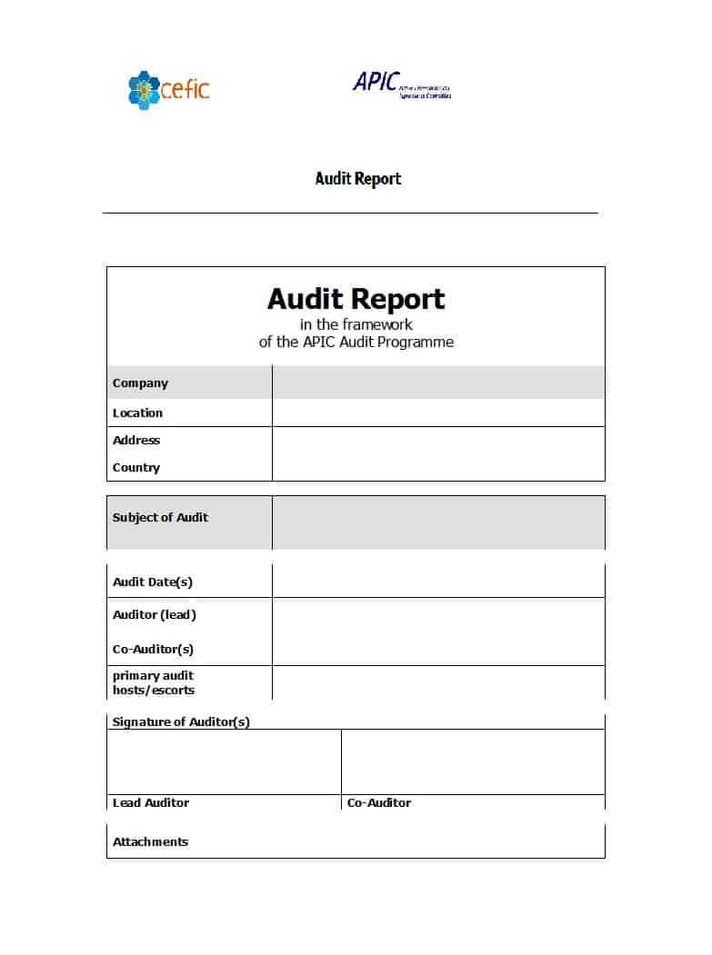 50 Free Audit Report Templates (Internal Audit Reports) ᐅ Pertaining To It Audit Report Template Word