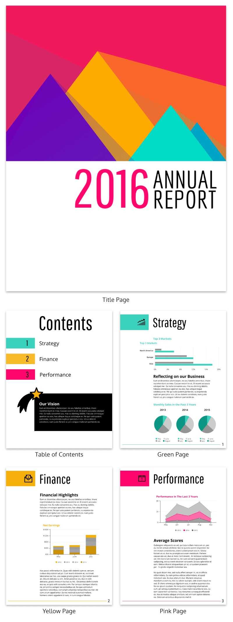 55+ Annual Report Design Templates & Inspirational Examples For Word Annual Report Template