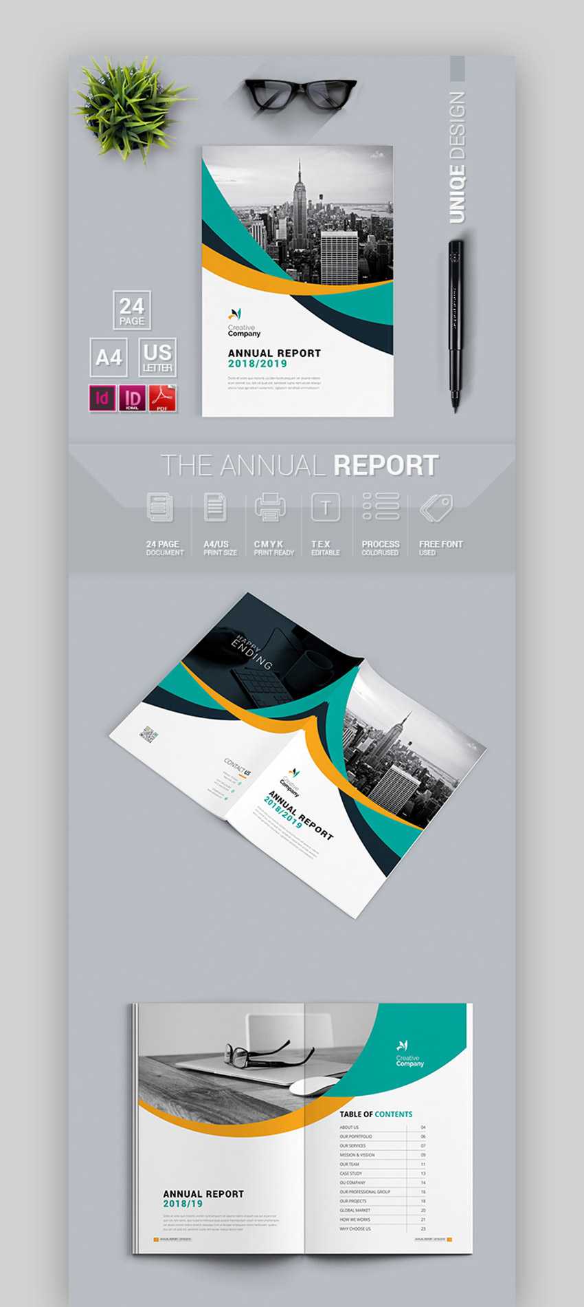 587C Annual Report Template 5 Free Word Pdf Documents Within Free Annual Report Template Indesign