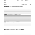 5Th Grade Writing Paragraphs Worksheets | Printable Inside Book Report Template 5Th Grade