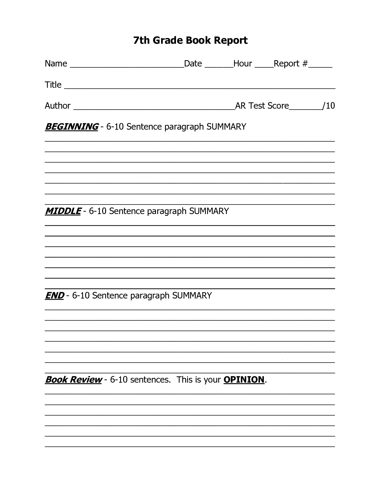 5Th Grade Writing Paragraphs Worksheets | Printable Inside Book Report Template 5Th Grade