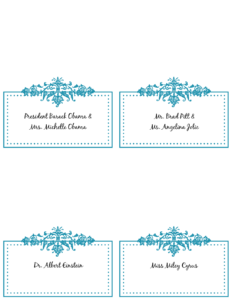 6 Best Images Of Free Printable Wedding Place Cards - Free pertaining to Wedding Place Card Template Free Word