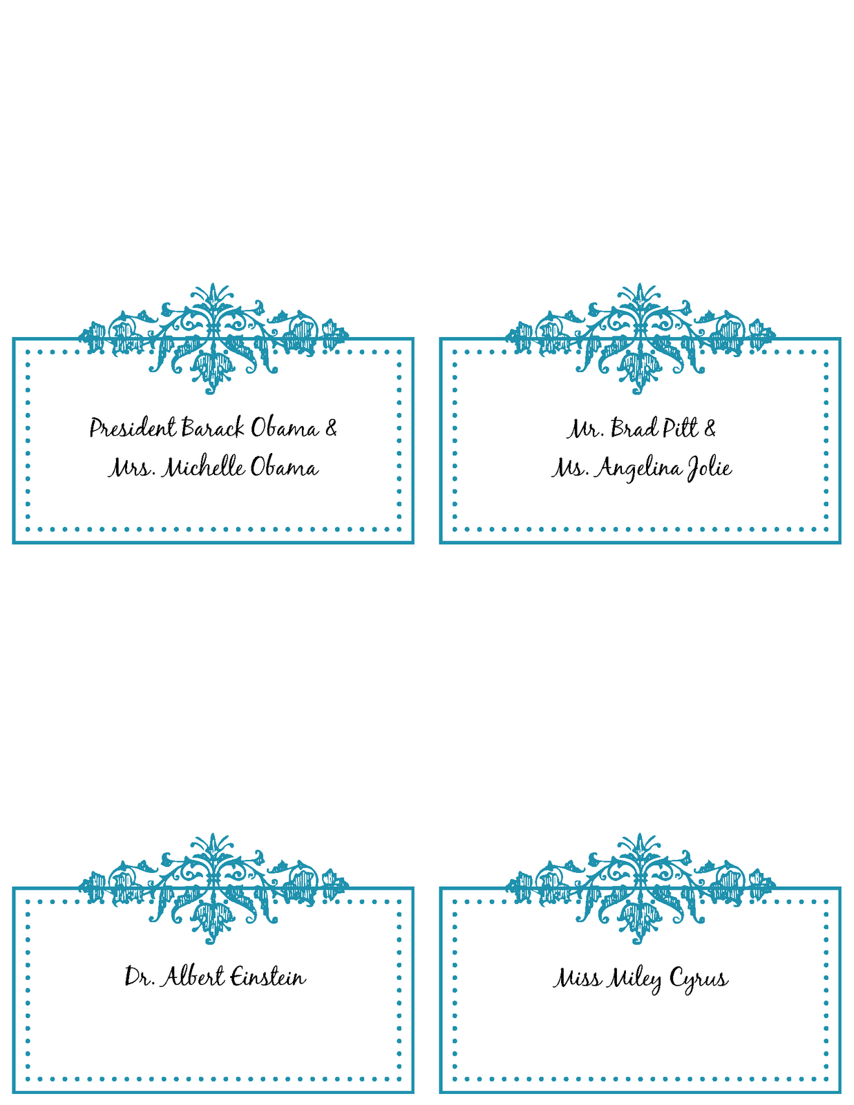6 Best Images Of Free Printable Wedding Place Cards - Free Pertaining To Wedding Place Card Template Free Word