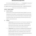 6+ Food Service Contract Templates – Pdf, Word | Free With Regard To Catering Contract Template Word