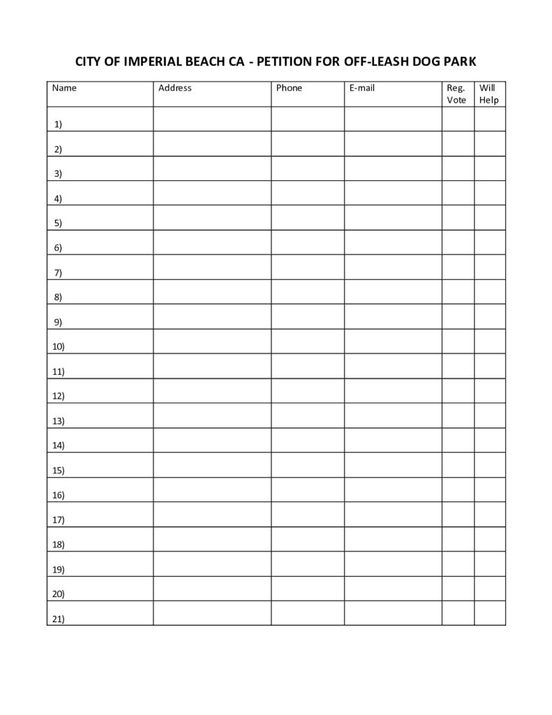6+ Petition Templates – Word Excel Pdf Formats In Blank Petition Template